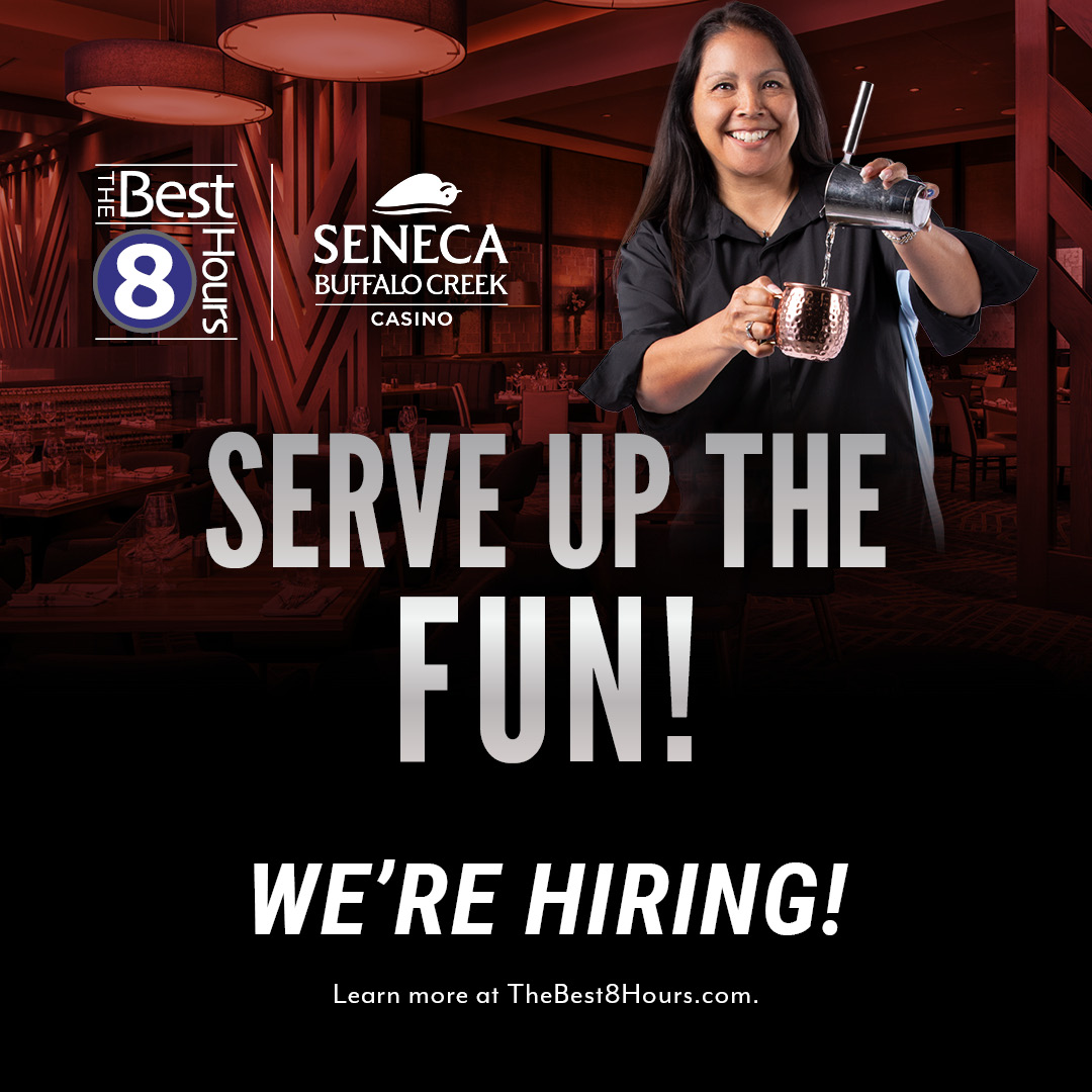 We're Serving Up Opportunities! Now Hiring at Seneca Buffalo Creek Casino!